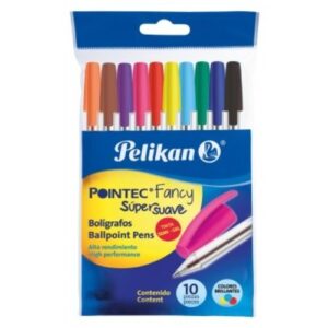 0066-0000008527-BOLIGRAFO-PELIKAN-POINTEC-10-COLORES-FANCY-BLIST