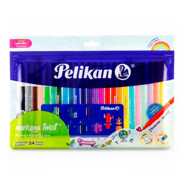 0074-0000008602-MARCADOR-PELIKAN-EN-BOL-TWIST-24-COLORES